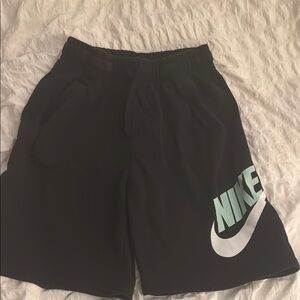 Boys Nike Black Shorts with Logo